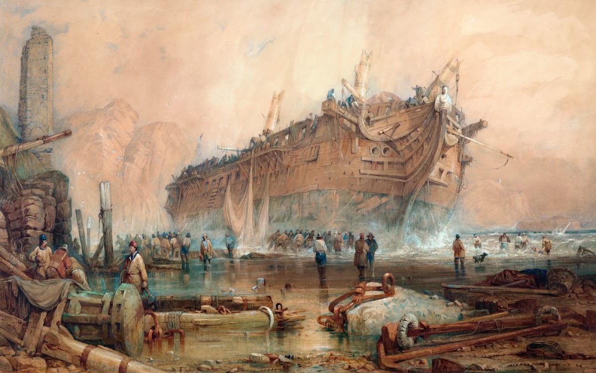 Wreck of an East Indiaman