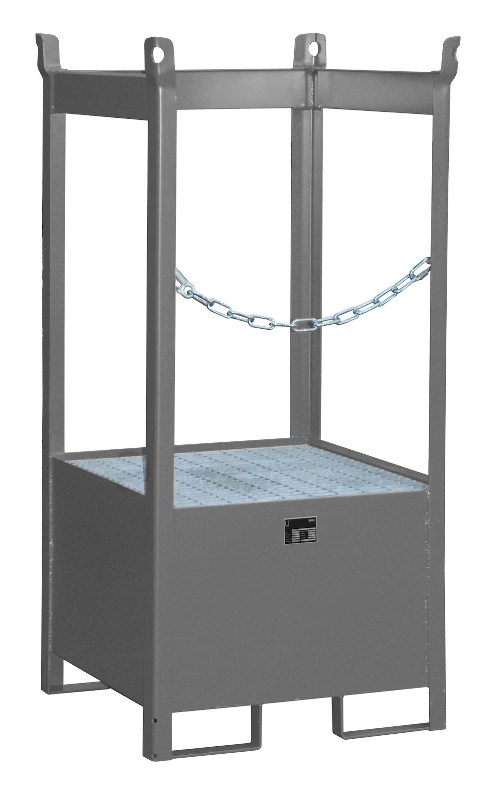 Vaten-stapelpallets FSP-1, gelakt, Muisgrijs
