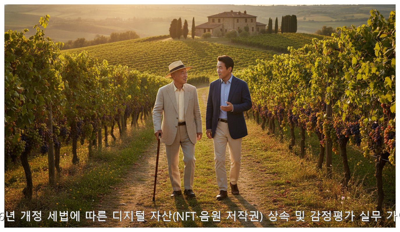 2026년 개정 세법에 따른 디지털 자산(NFT·음원 저작권) 상속 및 감정평가 실무 가이드 핵심 안내 및 분석 인포그래픽 (6)