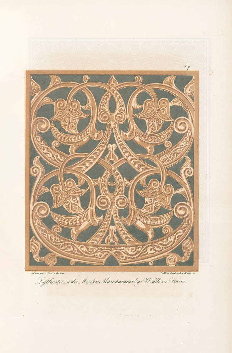 Luftfenster in der Moschee Mamhammed ge Woalli zu Kairo 2 1842