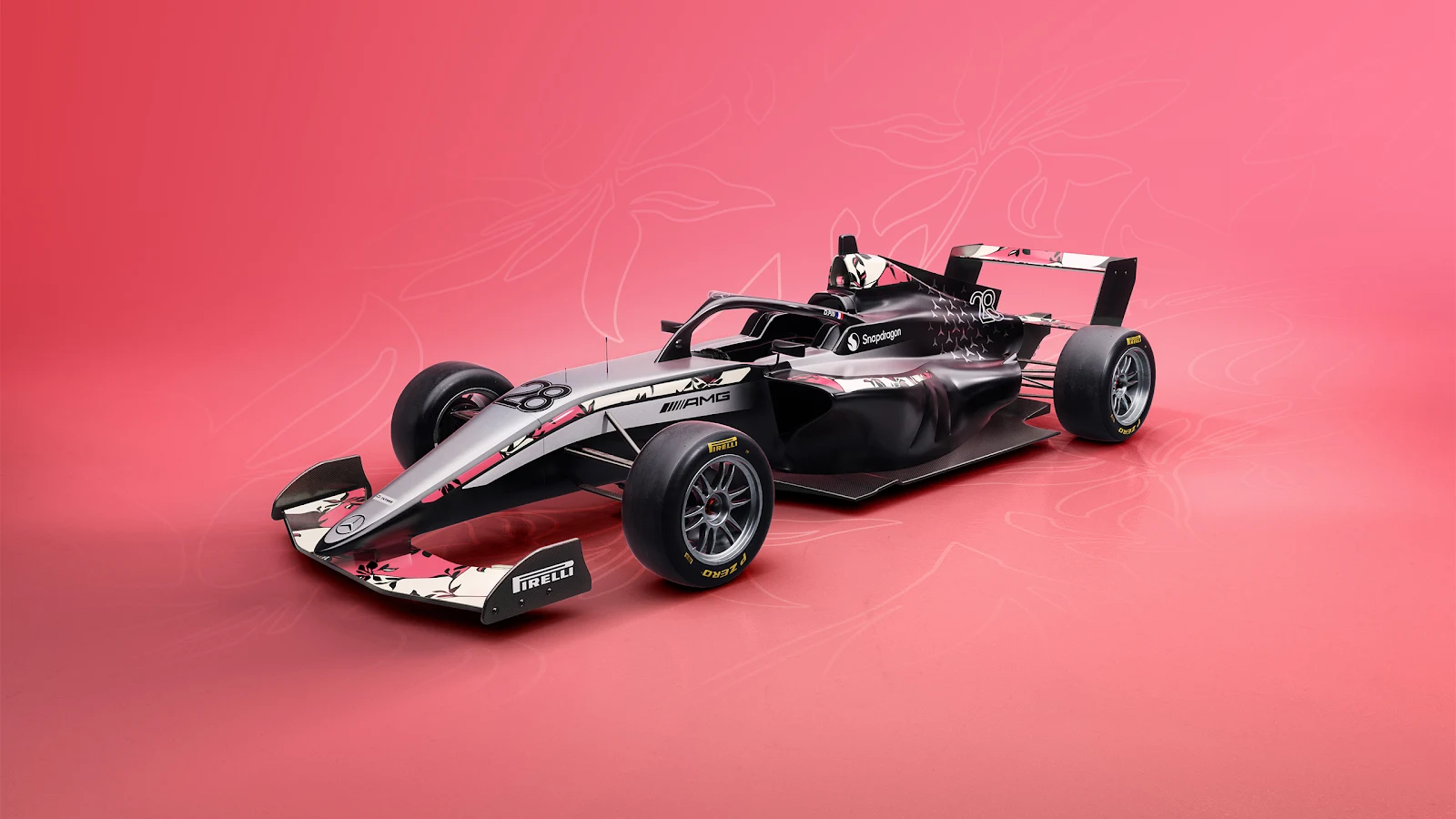 Sleek Formula Car Studio Shot - Product Photography 2K Wallpaper (2560x1440)