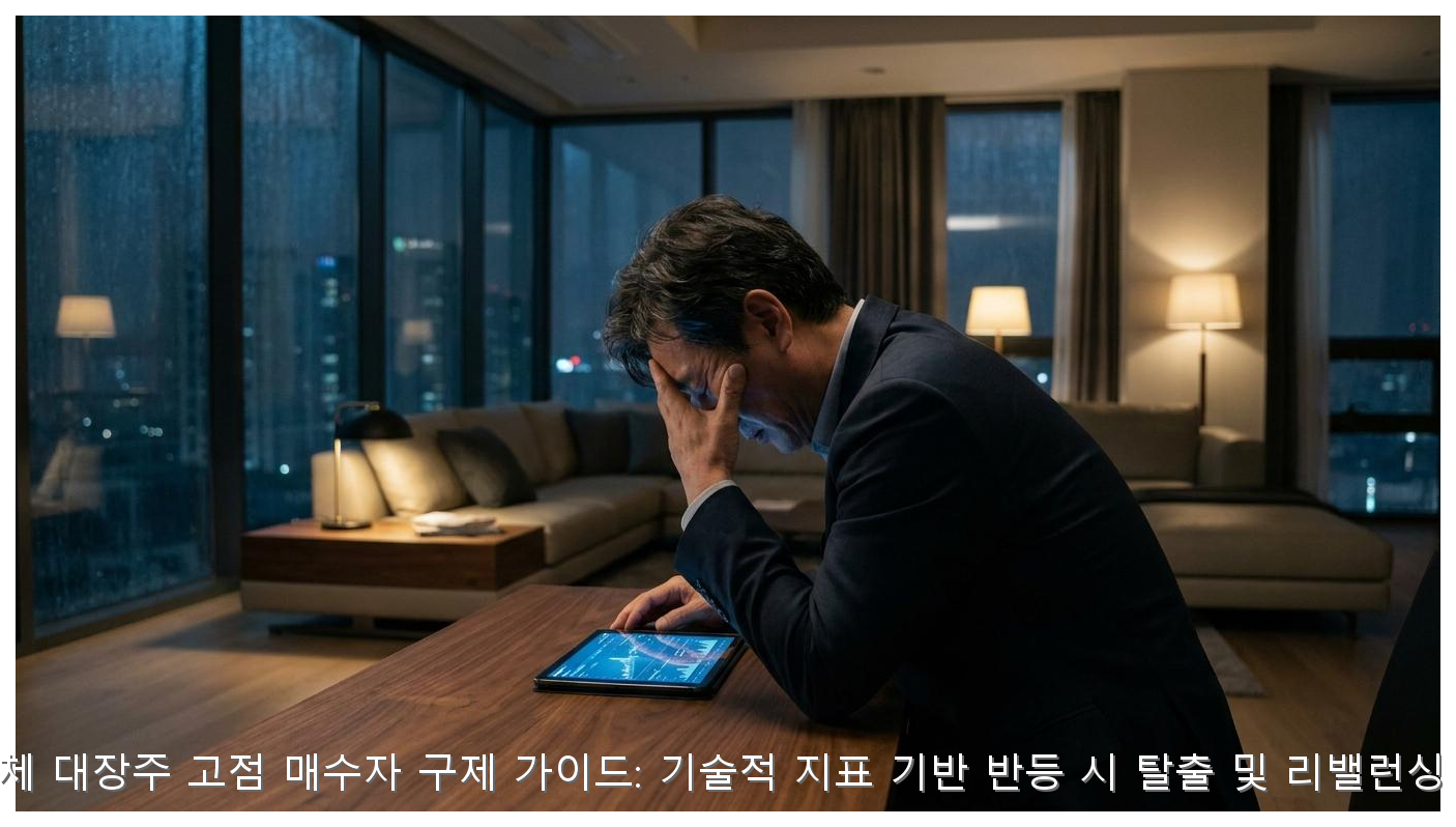 반도체 대장주 고점 매수자 구제 가이드: 기술적 지표 기반 반등 시 탈출 및 리밸런싱 전략 핵심 안내 및 분석 인포그래픽 (2)