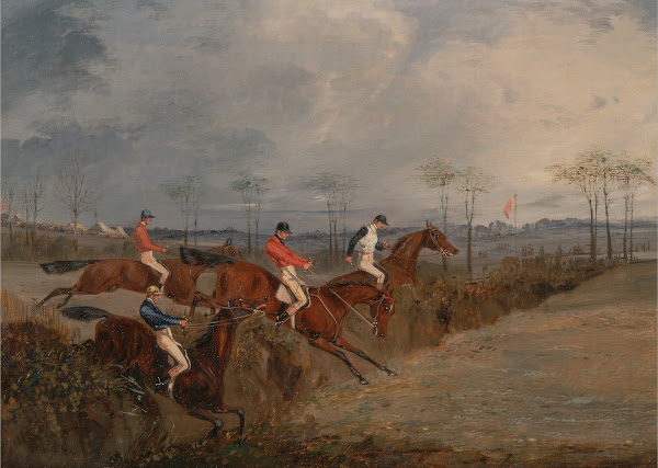 Scenes From a Steeplechase Another Hedge ca 1845