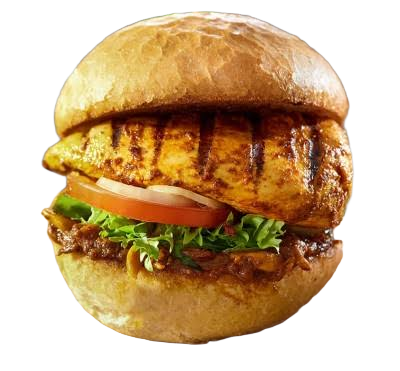 Chicken tikka burger