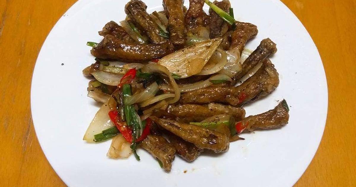 Cá Bống dừa chiên nước mắm