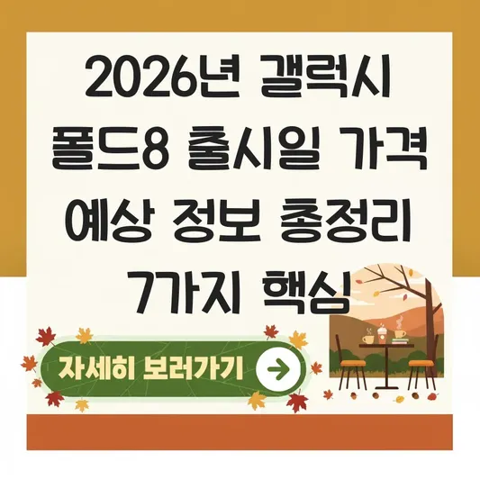 갤럭시 폴드8 출시일 가격 예상 정보
