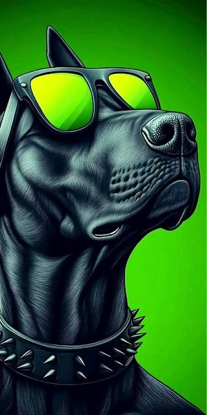 Dog Face Digital Art Picture