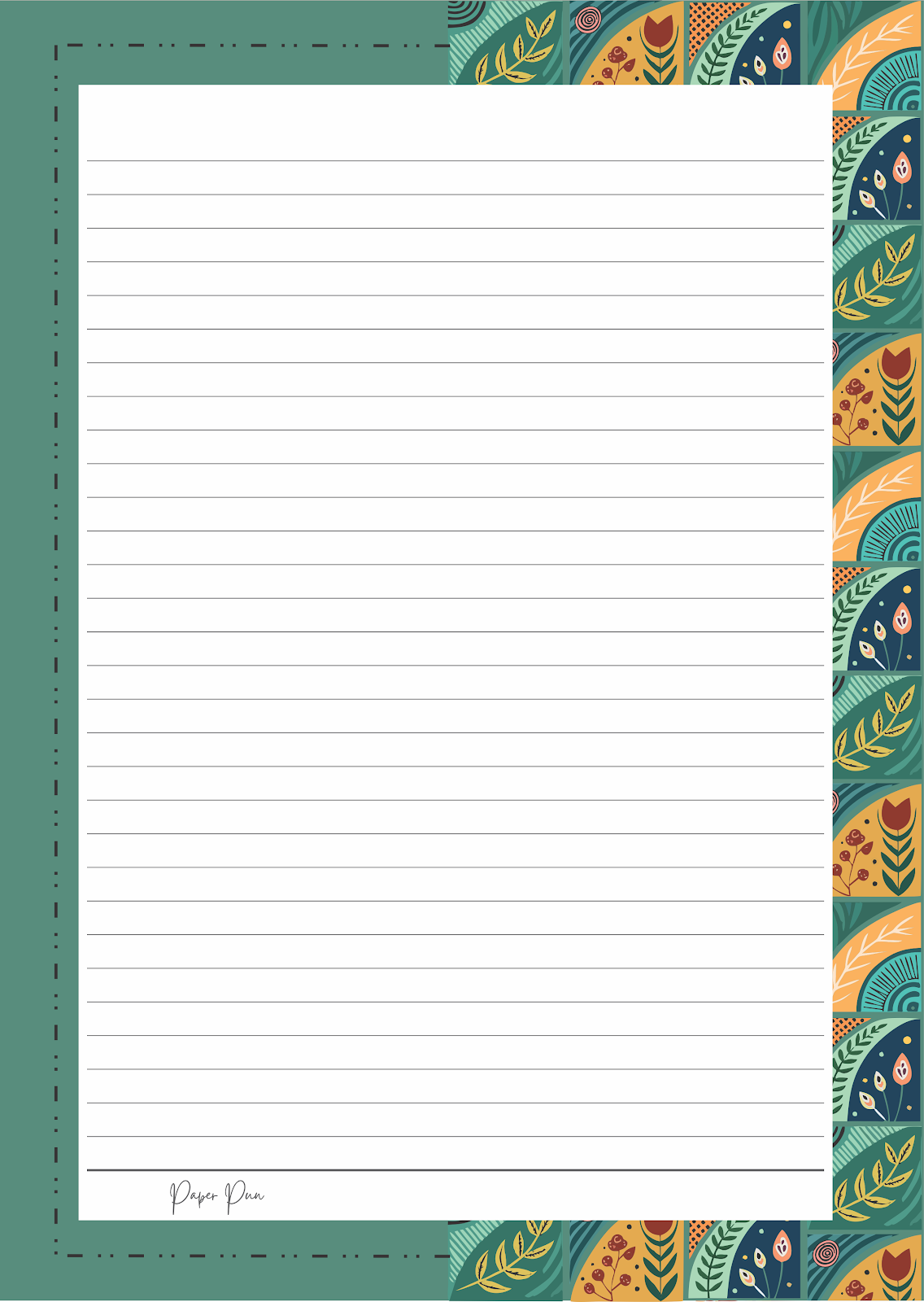 Designer Sheets — Half & Half Minimalist Aesthetic (Pack of 100)