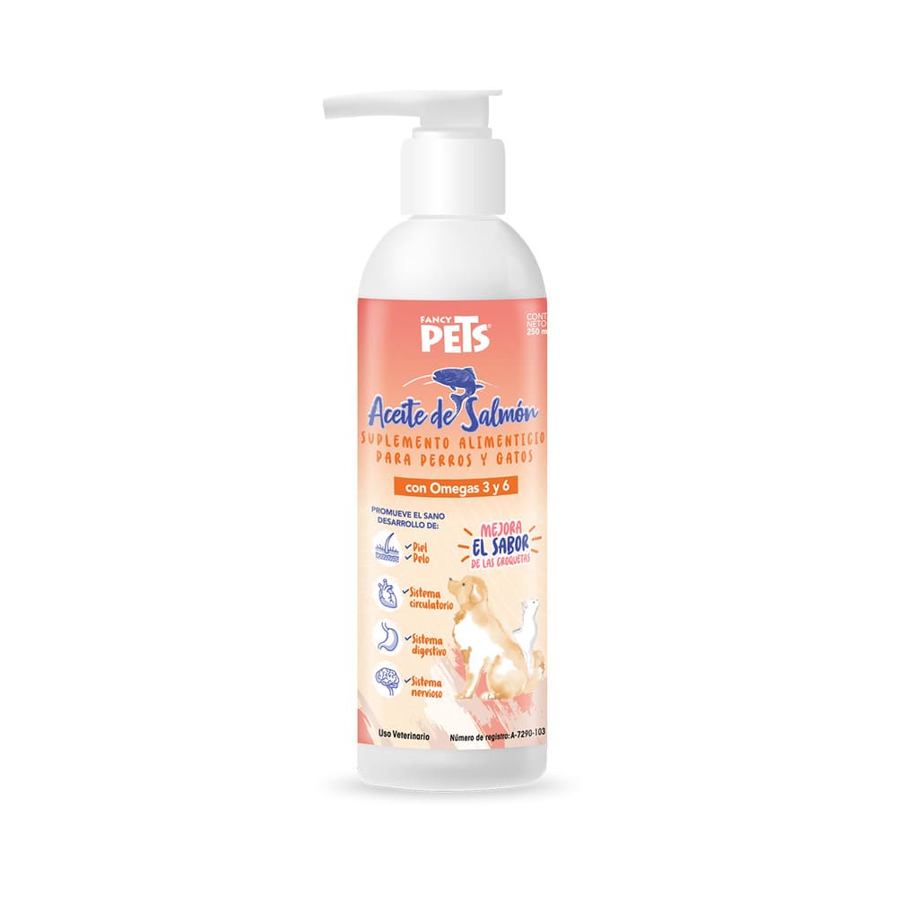 Aceite de salmón para mascotas Fancy Pets™ con Omega 3 y 6
