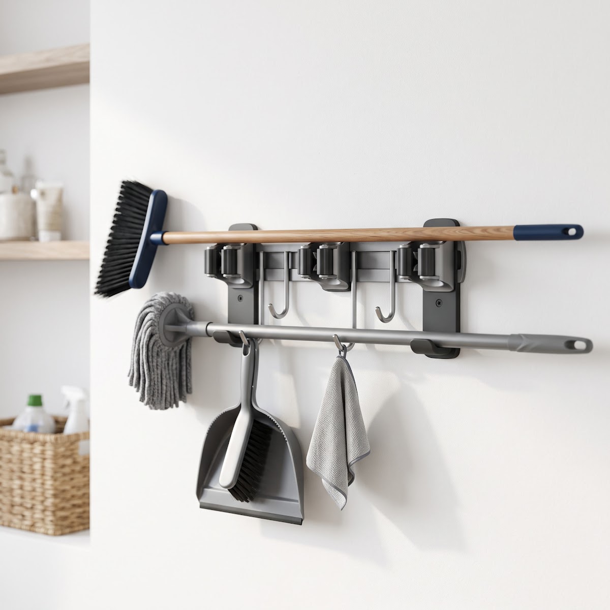 Best Mop and Broom Holders for Utility Closets (2026) - BEST PREMIUM — PRODUCT SHOT