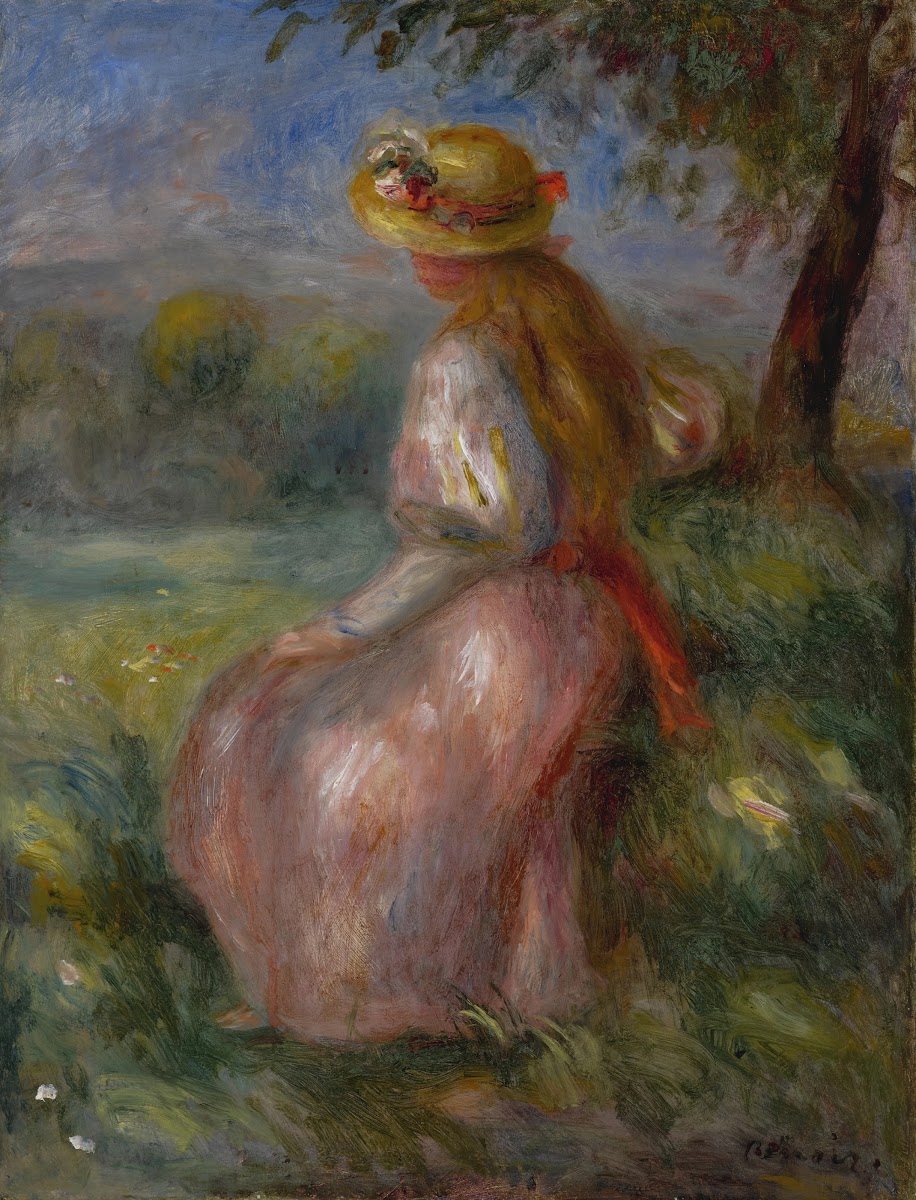 Jeune fille en rose circa 1890