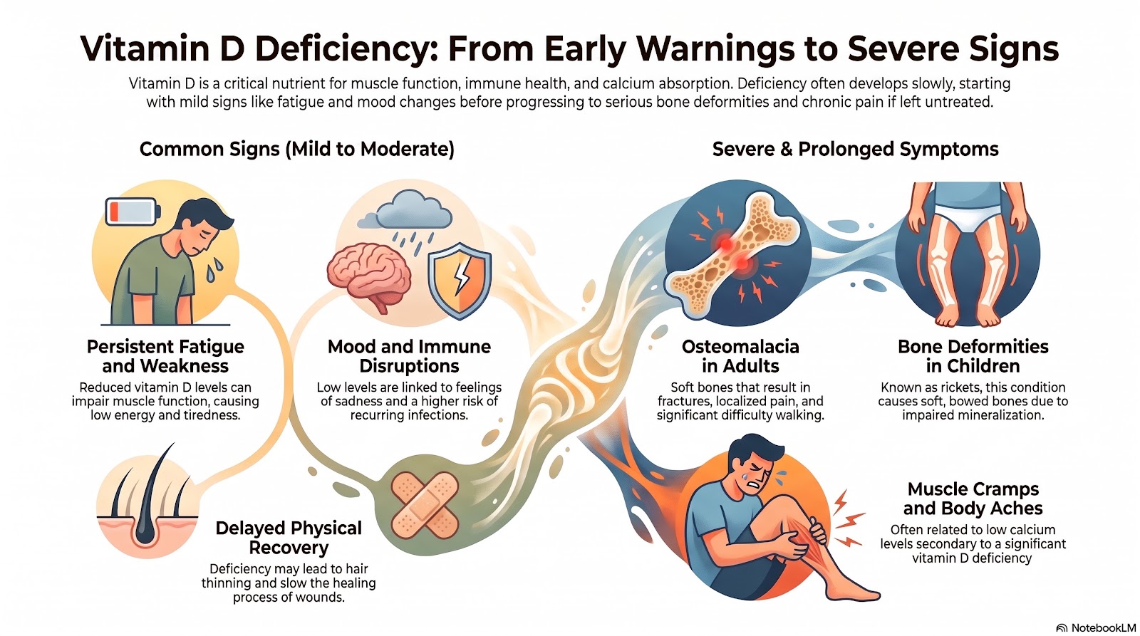Warning signs of vitamin d deficiency