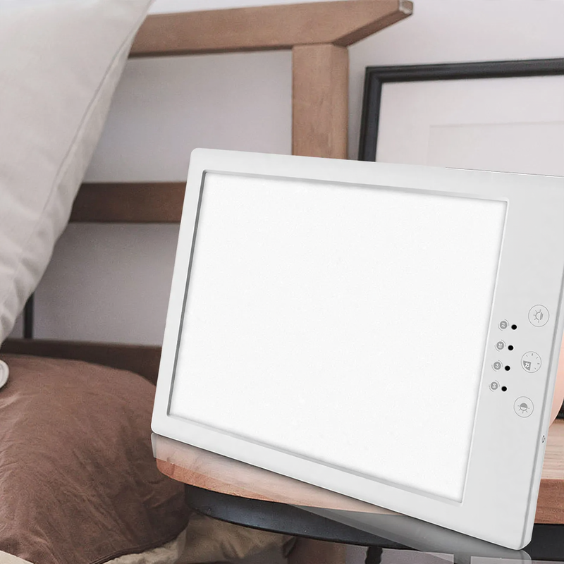 Daylight lamp with timer for light therapy