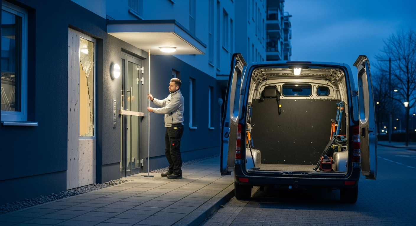 Notverglasung Hamburg: Ablauf, Kosten & sofortige Sicherung