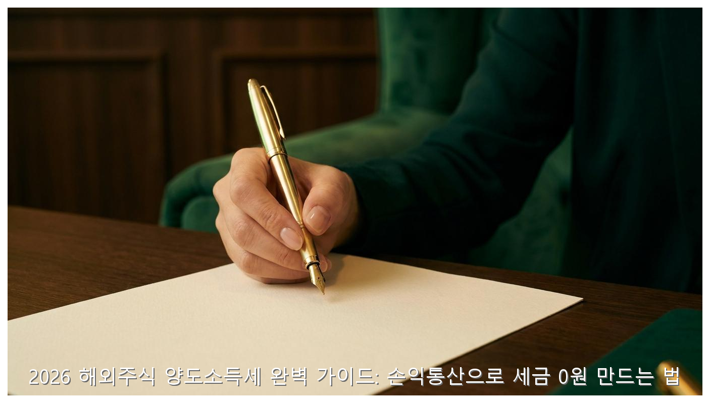 2026 해외주식 양도소득세 완벽 가이드: 손익통산으로 세금 0원 만드는 법 핵심 안내 및 분석 인포그래픽 (2)