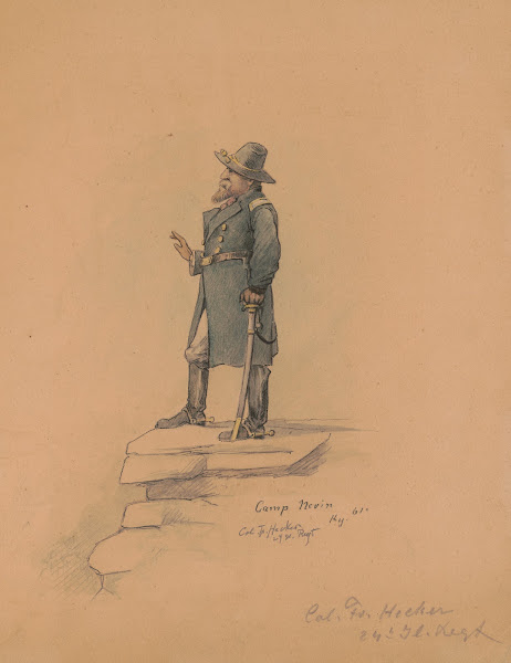 Colonel Frederick Hecker Twenty fourth Illinois Camp Nevin Kentucky 1861