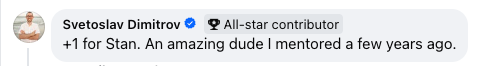 Client testimonial