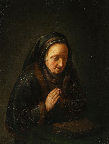 Praying old woman 1630 1635