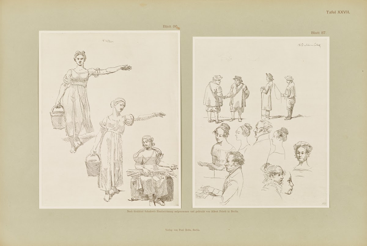 Handzeichnungen von Gottfried Schadow Pl27 1886