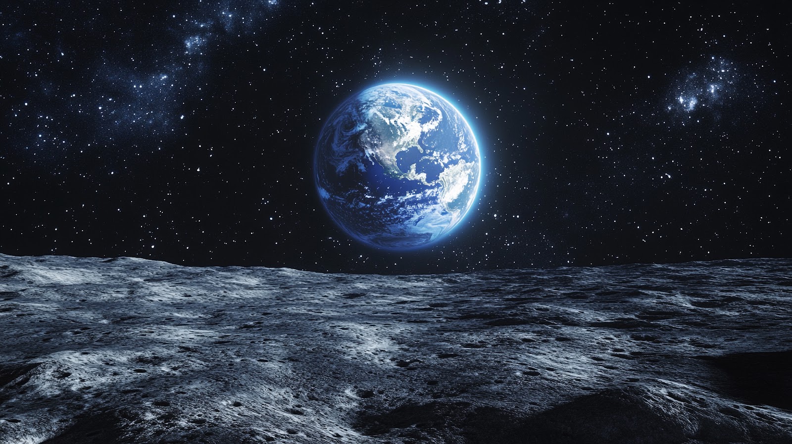 Earth From Moon Wallpaper