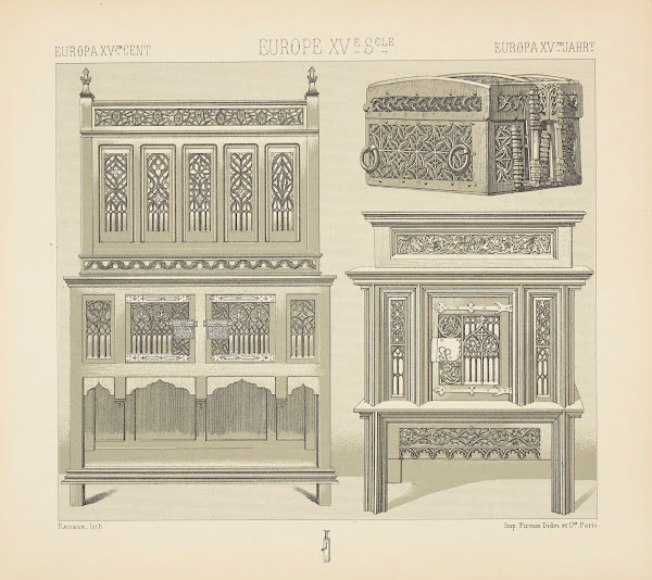 Mobilier dapparat  credences coffres 1876 1888