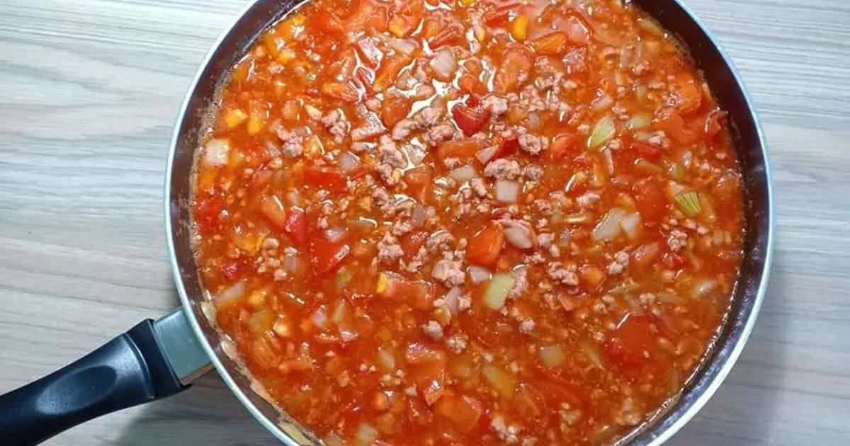 Thịt bò băm sốt cà
