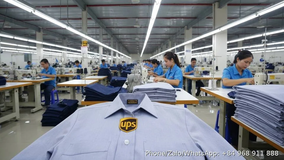 UPS employee uniforms - Gold Garment Vietnam
