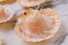 Đặt thịt sò điệp lên trên từng miếng vỏ có miến rồi xếp vào nồi hấp, cho lượng tỏi phi còn lại phân phối đều lên trên từng vỏ sò, tiếp theo dùng muỗng chan nước tương đã pha lên trừng miếng sò và tiến hành hấp. Hấp 2 phút đối với sò nhỏ và 4 phút đối với sò lớn rồi tắt bếp.
