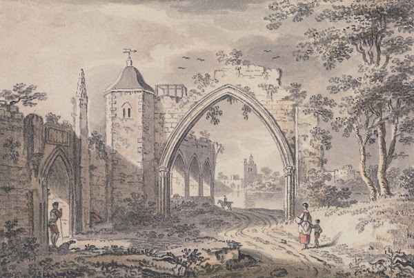Ecclesiastical Ruins beside the Thames