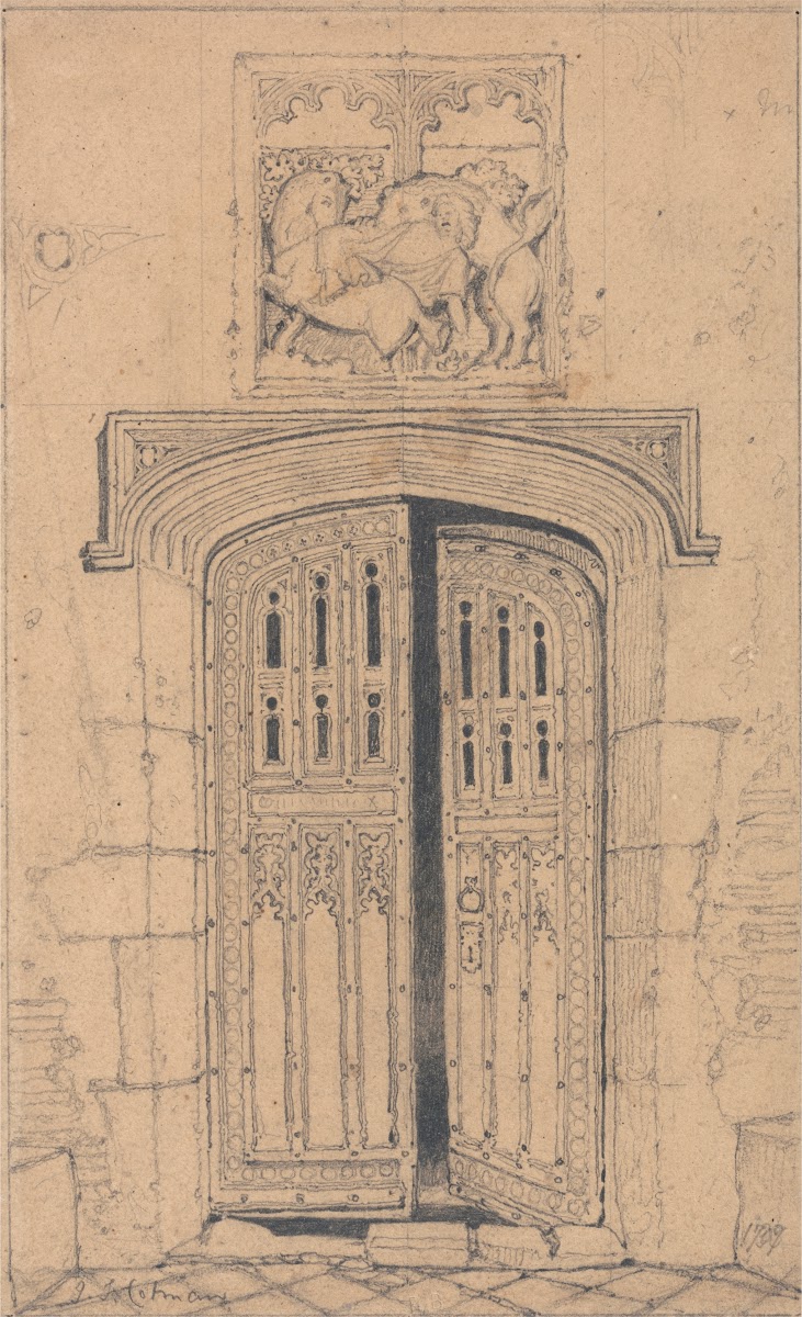 South Door Arminghall Hall Norfolk 1811