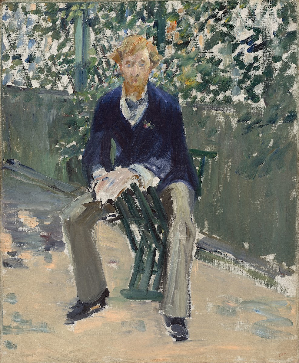 George Moore in the Artists Garden c 1879