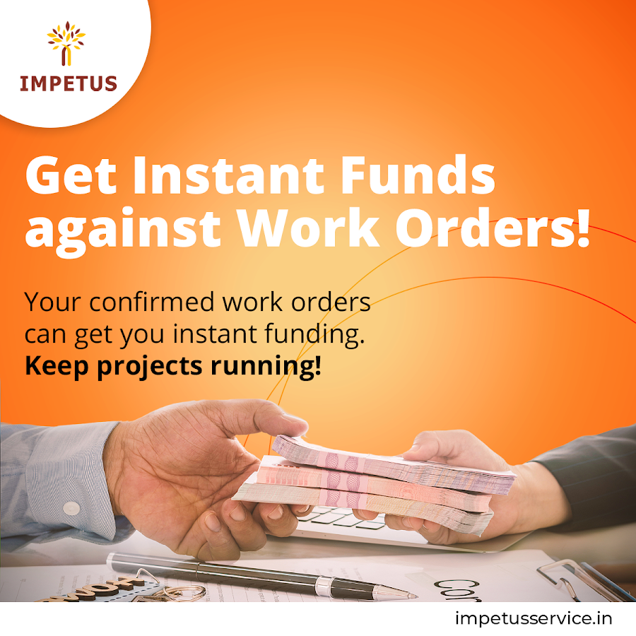 Impetus carousel frame: get instant funds against work orders