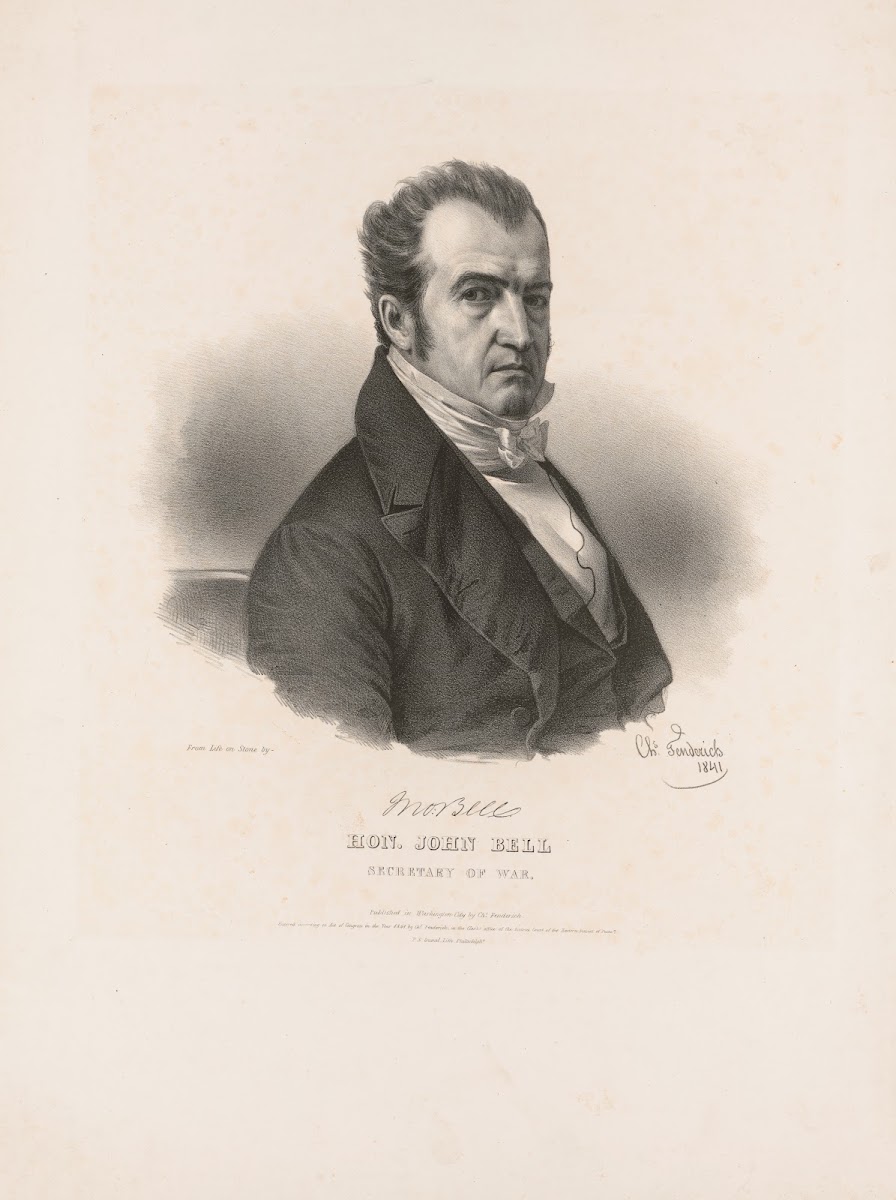 Hon John Bell Secretary of War 1841