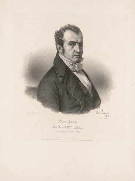 Hon John Bell Secretary of War 1841