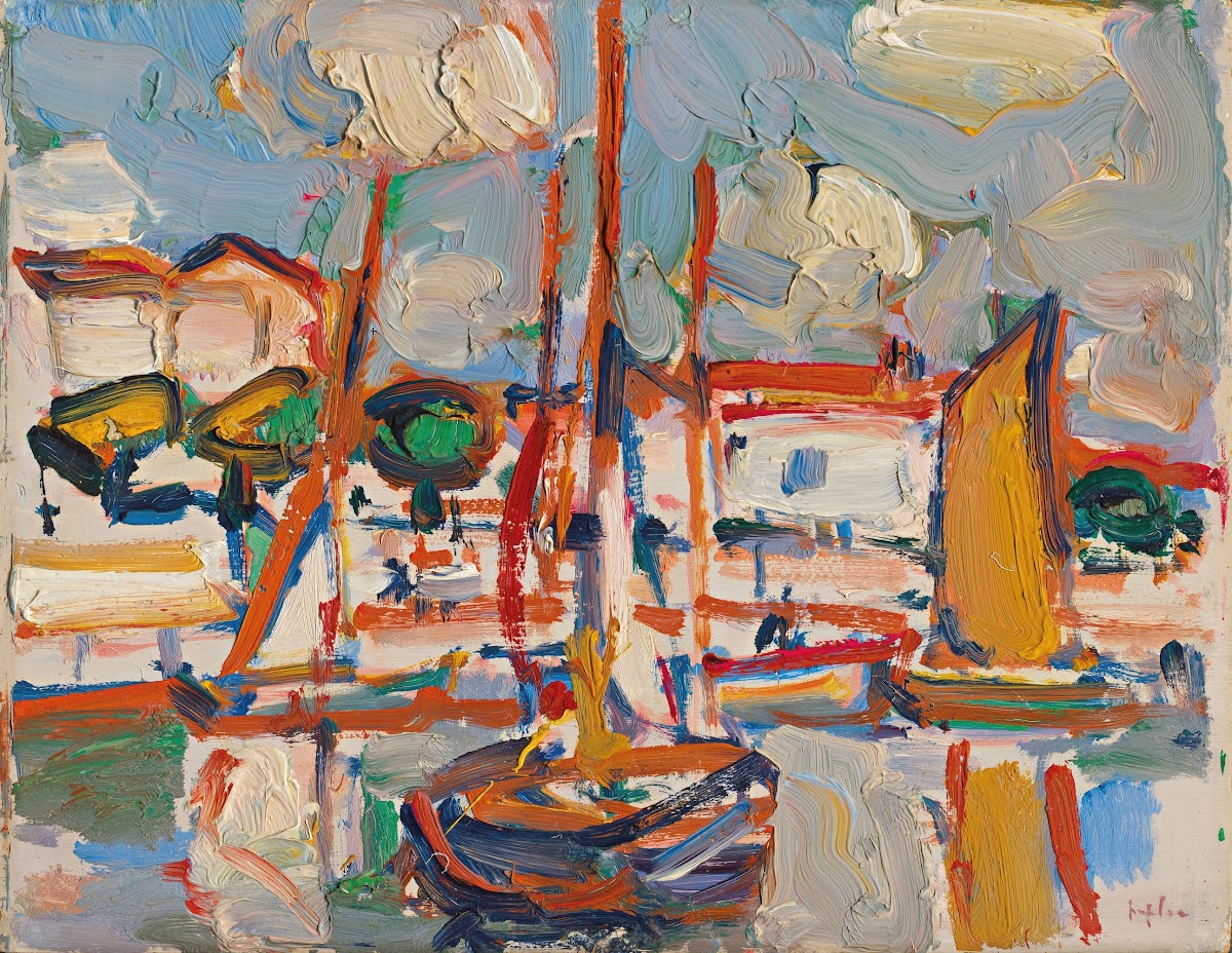 Boats in Port circa 1910 12