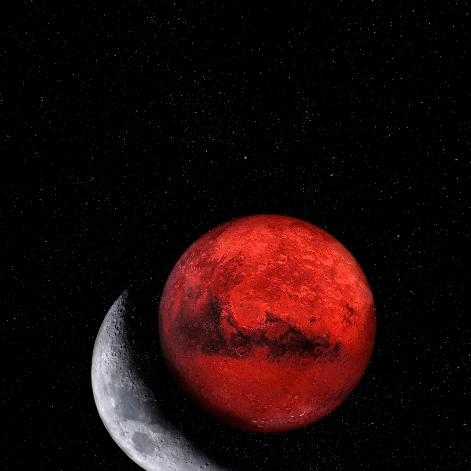 Download Mars, Moon, Space, Astronomy 4K iPhone