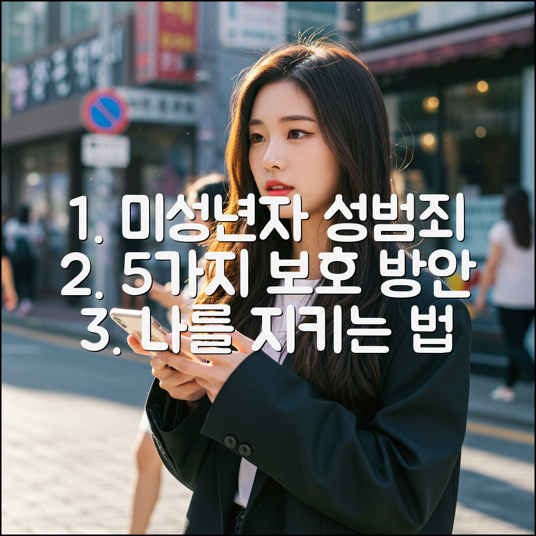 미성년자 성범죄 피해 5가지 보호 방안