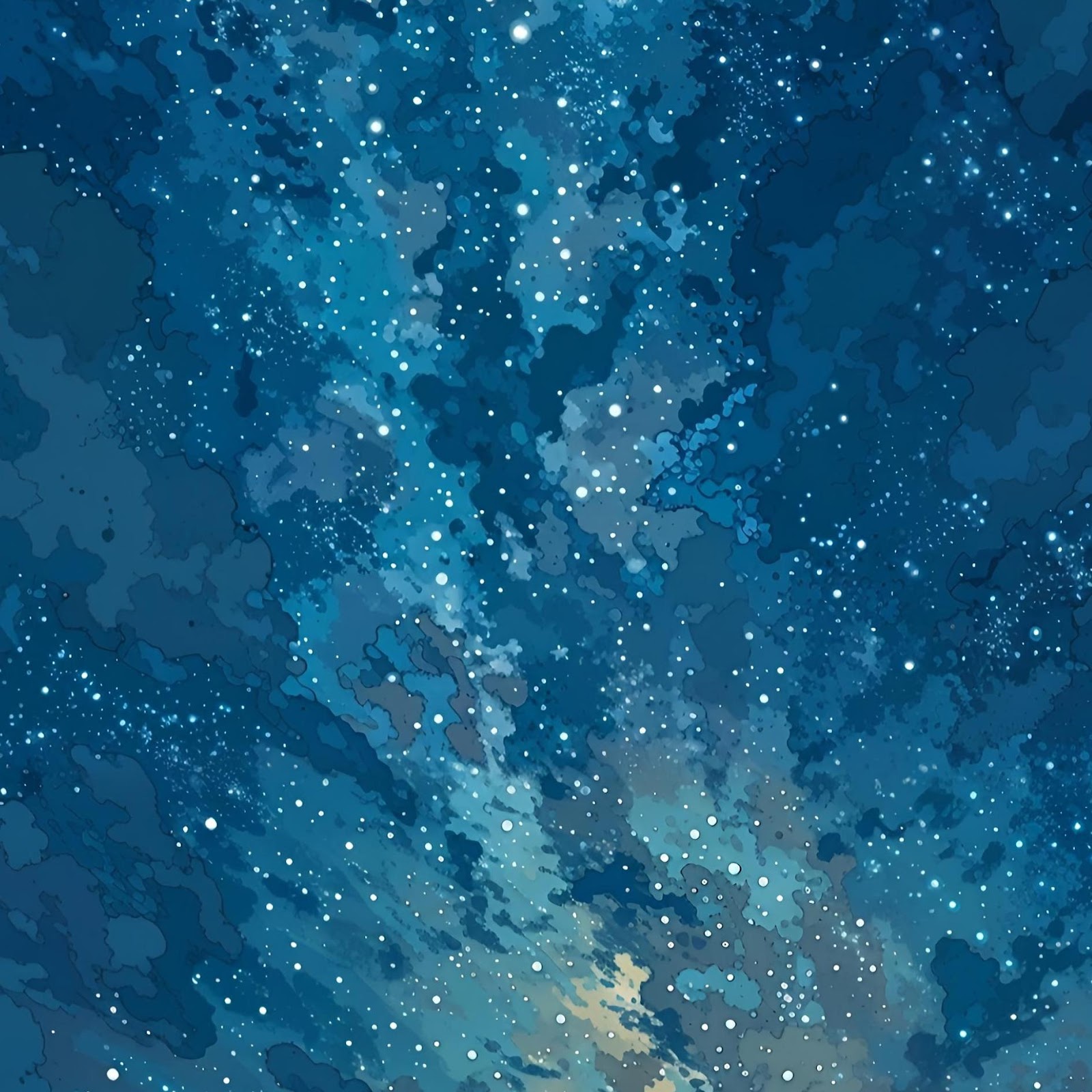 Download Campfire Under The Vibrant Night Sky 2K iPhone