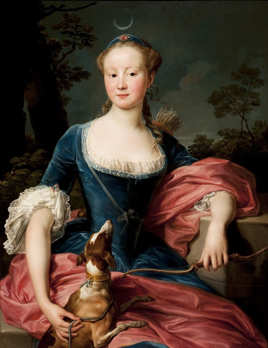 Portrait of a Lady as Diana the Huntress 1760s
