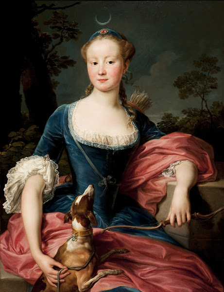 Portrait of a Lady as Diana the Huntress 1760s