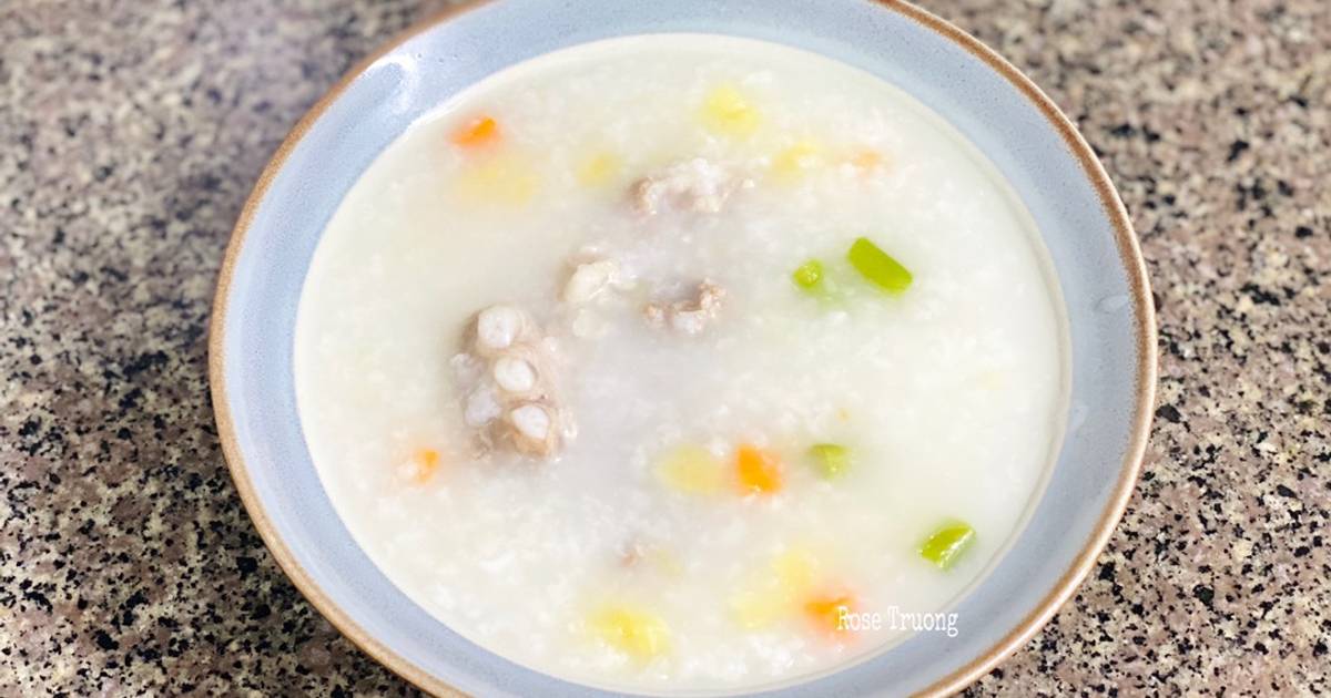 Cháo Sườn Khoai Tây Cà Rốt