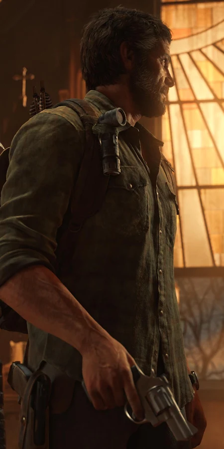 Joel Miller In The Church 4K Phone Wallpaper