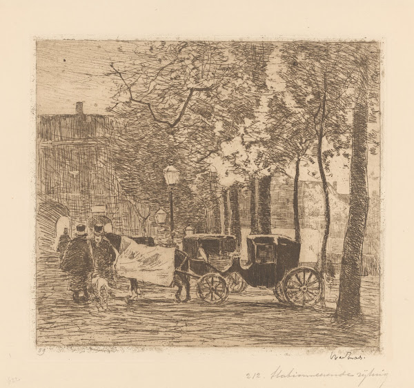 Rijtuigen op het Buitenhof 1890 1891