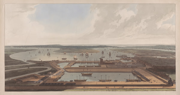 A View of the East India Docks 1808
