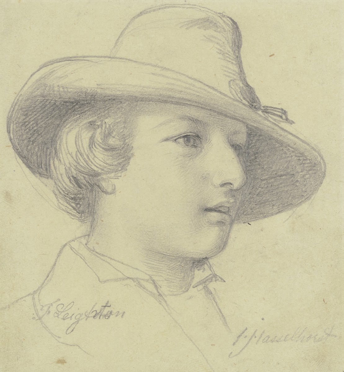 Bildnis Frederic Leighton mit Hut