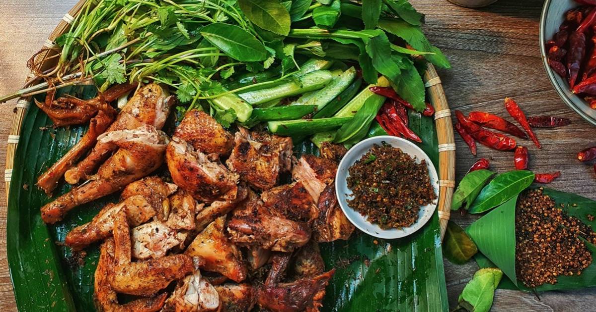 GÀ NƯỚNG MẮC KHÉN | ĐẶC SẮC ẨM THỰC TÂY BẮC