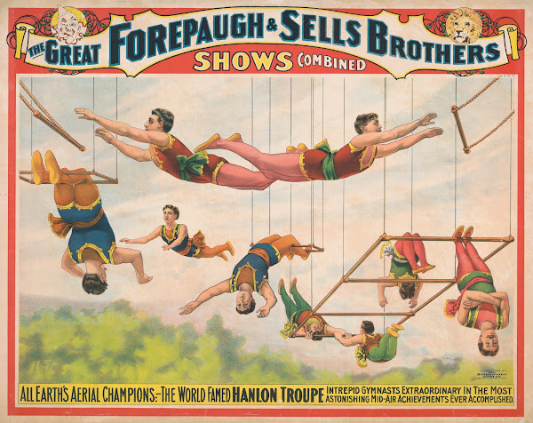 The great Forepaugh  Sells Brothers shows consolidated All earths aerial champio
