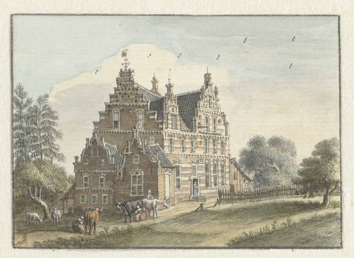 Het Huis Den Dam bij Zutphen 1748