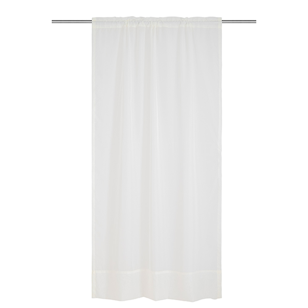 Cortina traslúcida de poliéster CasaMia™ Voile de 1.35 x 2.41 m, color champaña