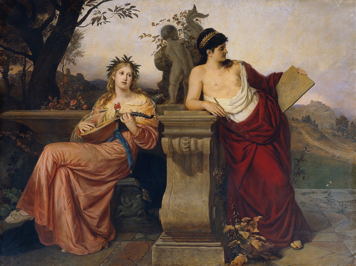 Allegory of music and painting 1873